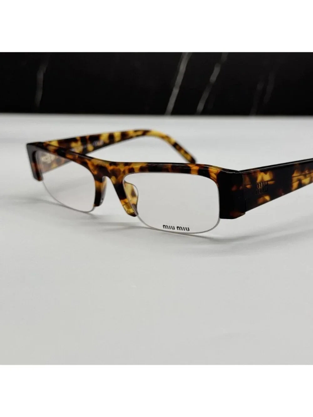 NEW MIU MIU MUB07S 14L08N EYEGLASSES HAVANA WOMEN MU B07S, SMU B07